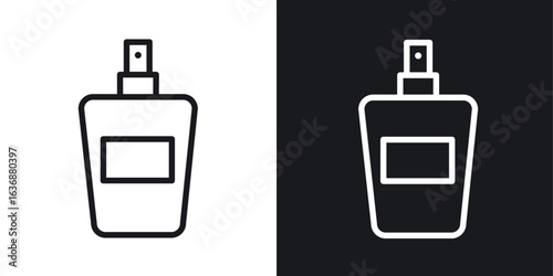 Perfume icon line concept, linear symbol.