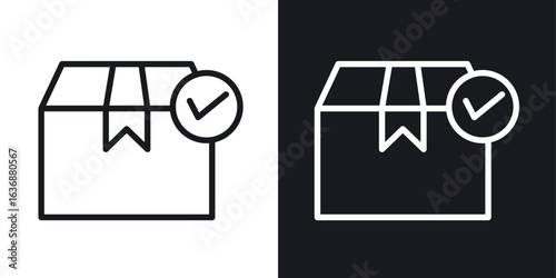 Order receive icon line concept, linear symbol.