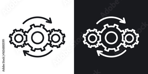 Operation icon line concept, linear symbol.