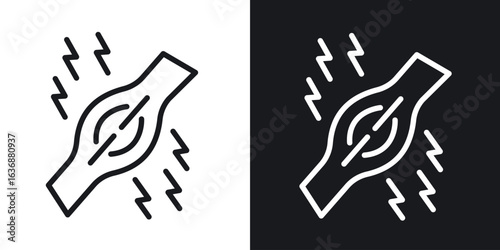 Myalgia icon line concept, linear symbol.
