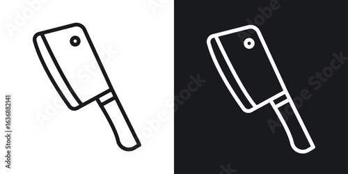 Hatchet icon line concept, linear symbol.