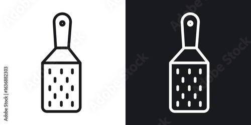 Grater icon line concept, linear symbol.