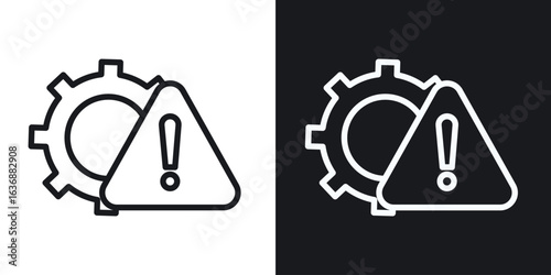 Failure icon line concept, linear symbol.