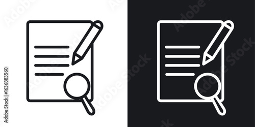 Defining icon line concept, linear symbol.