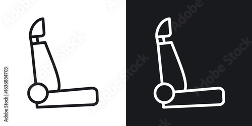 Car seat icon line concept, linear symbol.