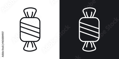 Candy icon line concept, linear symbol.