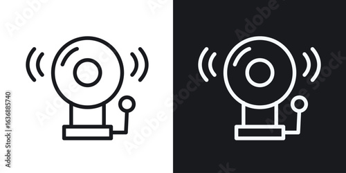 Bell school icon line concept, linear symbol.