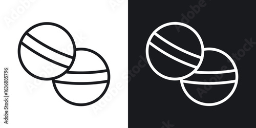 Bath salts bomb icon line concept, linear symbol.