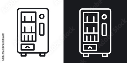 Vending machine icon line concept, linear symbol.