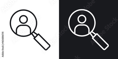 Hiring icon line concept, linear symbol.