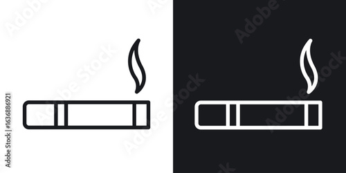 Cigarette icon line concept, linear symbol.