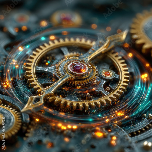 Wallpaper Mural Mystical Gears of Time Torontodigital.ca