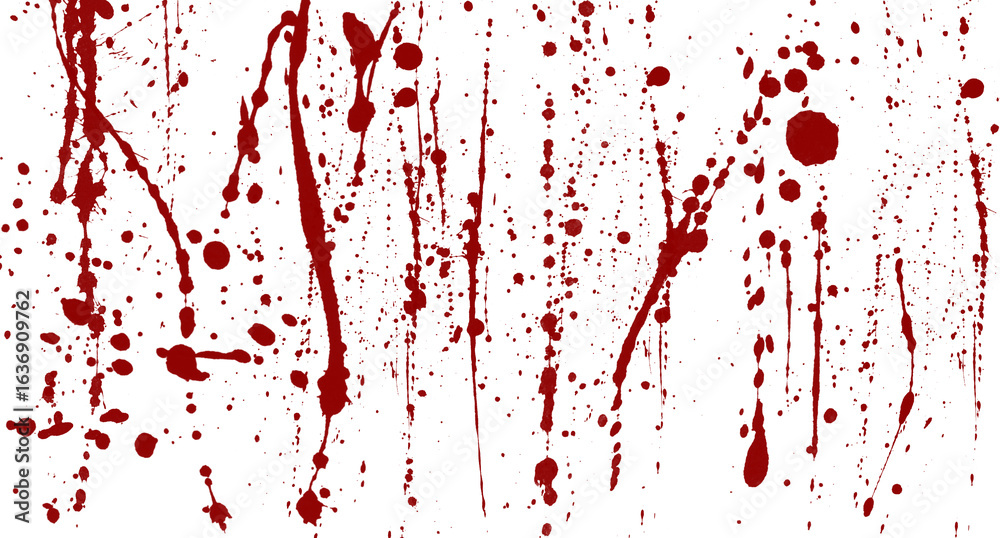 Fototapeta premium blood splatter on transparent background