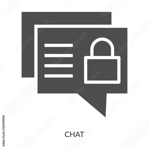 Chat Icon Line Style. Design Vector Illustration