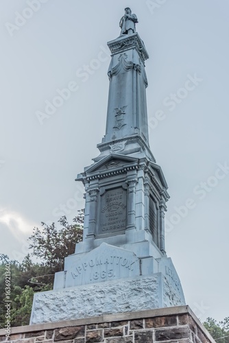 Civil War Memorial on a Summer Evening,  Jim Thorpe PA