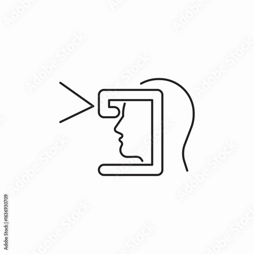 eye sight examination icon sign vector
