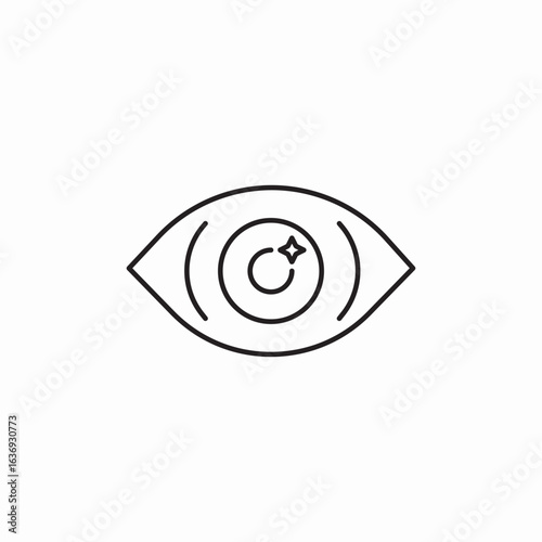eye vision icon sign vector
