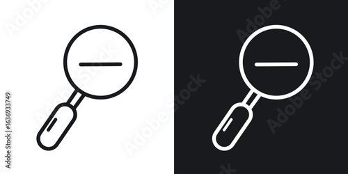 Zoom out icon for apps, websites and graphic projects.