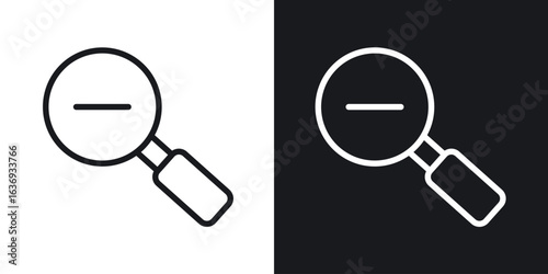 Zoom out icon for apps, websites and graphic projects.