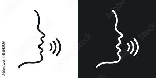 Voice icon for apps, websites and graphic projects.