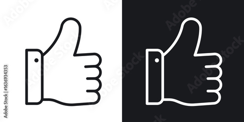 Thumb icon for apps, websites and graphic projects.