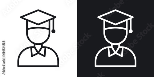Student icon for apps, websites and graphic projects.