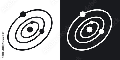 Space icon for apps, websites and graphic projects.