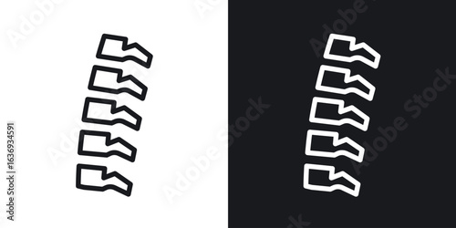 Spine icon for apps, websites and graphic projects.