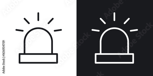 Siren icon for apps, websites and graphic projects.