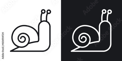 Snail icon for apps, websites and graphic projects.