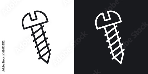 Screw icon for apps, websites and graphic projects.