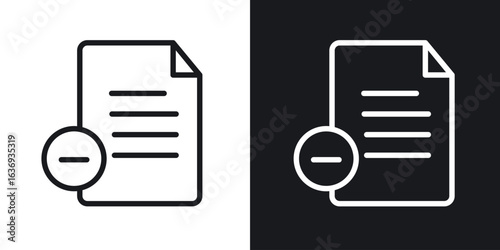 Remove document icon for apps, websites and graphic projects.