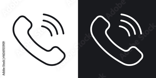 Phone call icon for apps, websites and graphic projects.