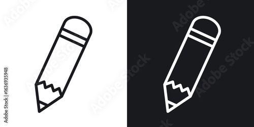 Pencil icon for apps, websites and graphic projects.