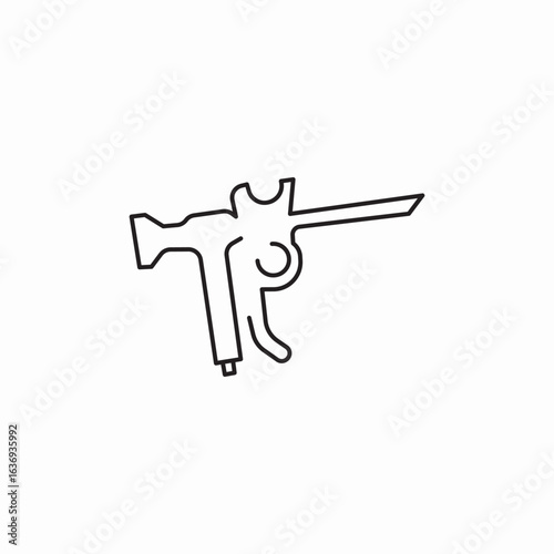 nose examination tool icon sign vector