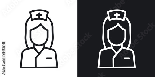 Nurse icon for apps, websites and graphic projects.