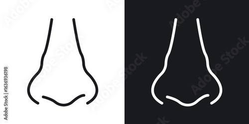 Nose icon for apps, websites and graphic projects.