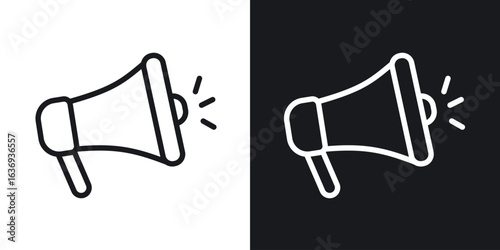 Megaphone icon for apps, websites and graphic projects.