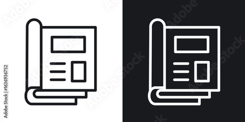 Magazines icon for apps, websites and graphic projects.