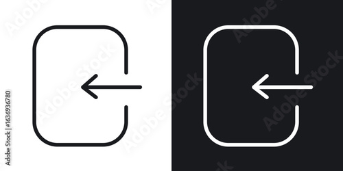 Log in icon for apps, websites and graphic projects.