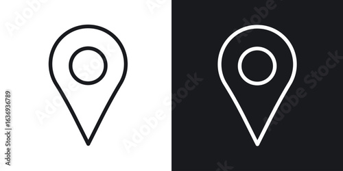 Location pin icon for apps, websites and graphic projects.
