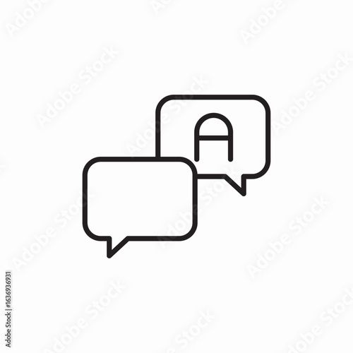 question answer speech bubbles icon sign vector