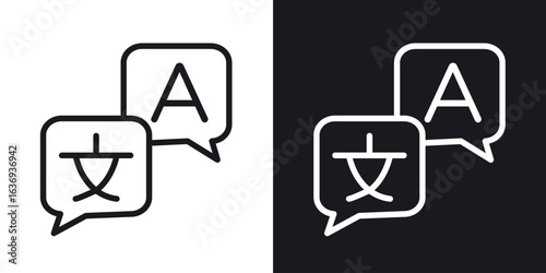 Language icon for apps, websites and graphic projects.