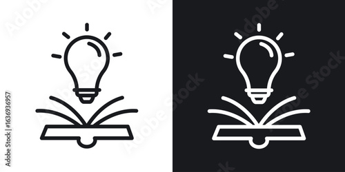 Knowledge icon for apps, websites and graphic projects.