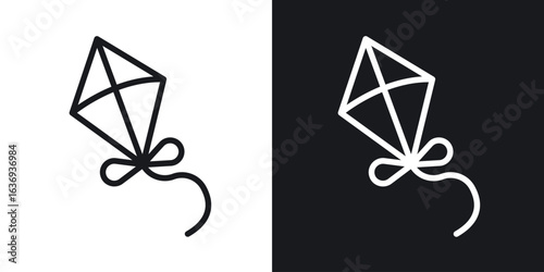 Kite icon for apps, websites and graphic projects.