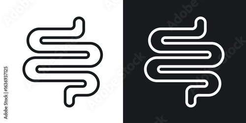 Intestine icon for apps, websites and graphic projects.