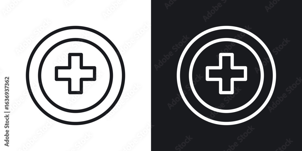 Fototapeta premium Hospital sign icon for apps, websites and graphic projects.