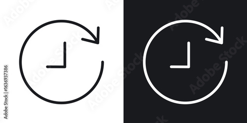 History icon for apps, websites and graphic projects.