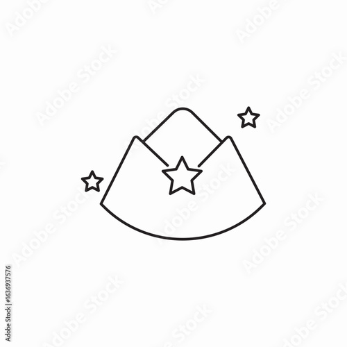 soldier hat icon sign vector