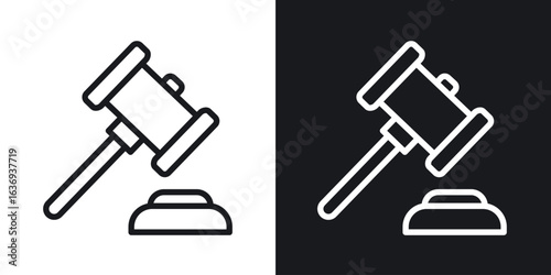Gavel icon for apps, websites and graphic projects.